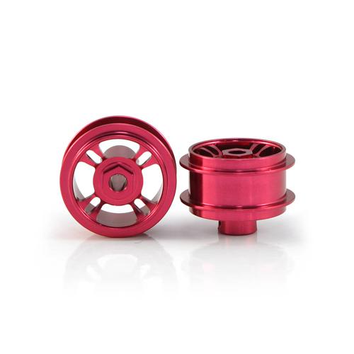 Staffs 187 - Red Alloy Wheels - 4-Spoke - 15.8 x 8.5mm - pair